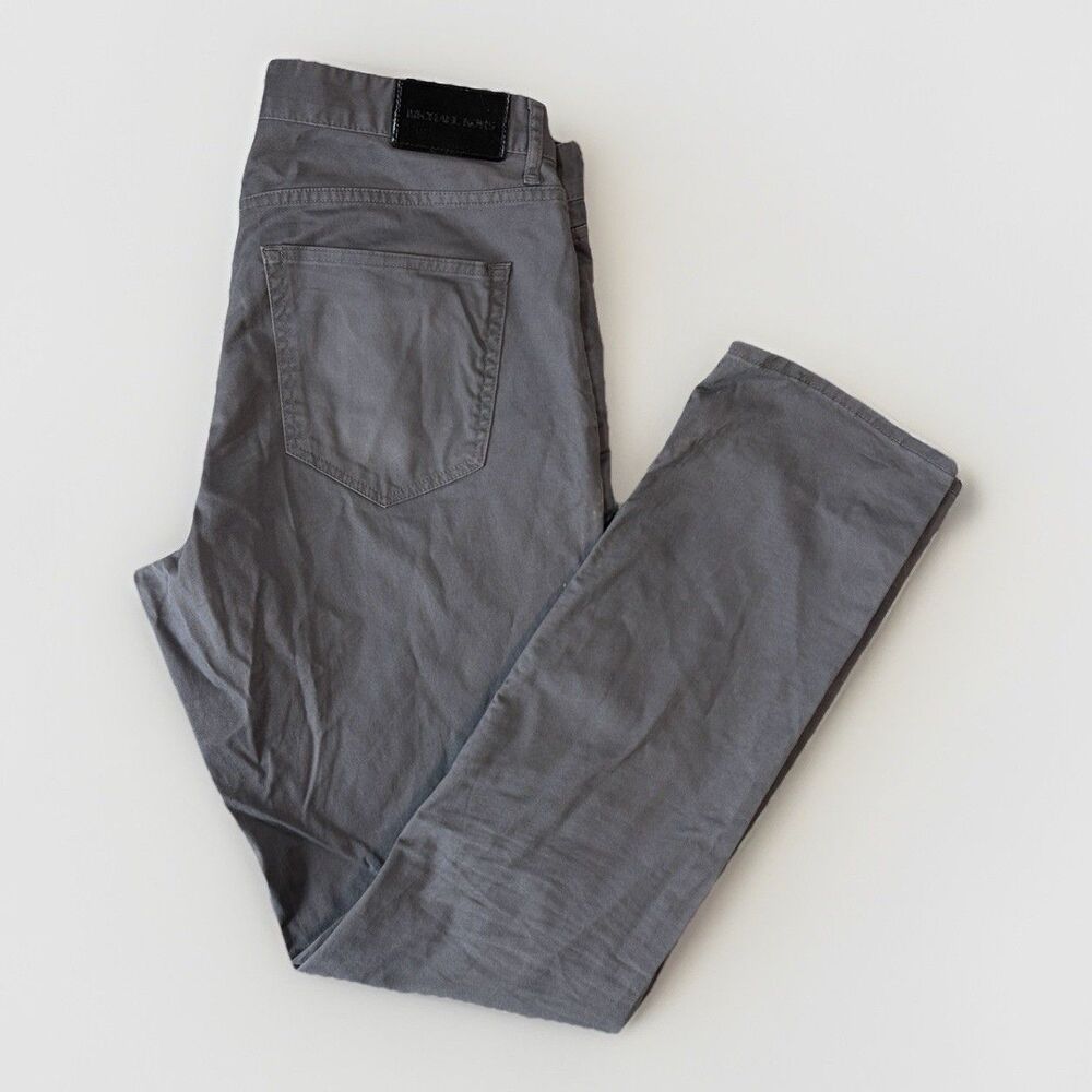 MICHAEL KORS Gray Straight Khaki Chino Pants Men's Size 34X34 Dress Pants